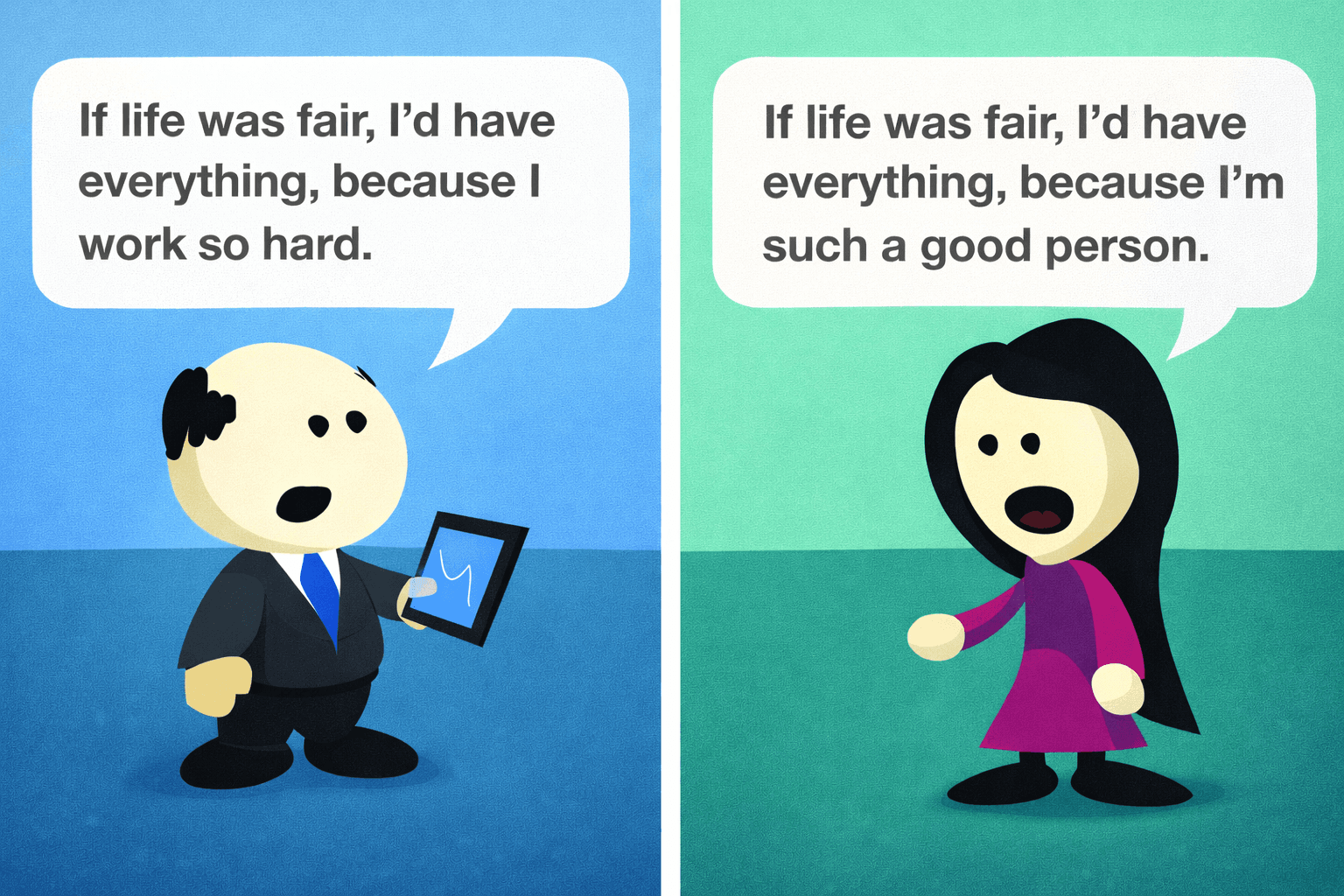 The problem isn’t that life is unfair – it’s your broken idea of fairness